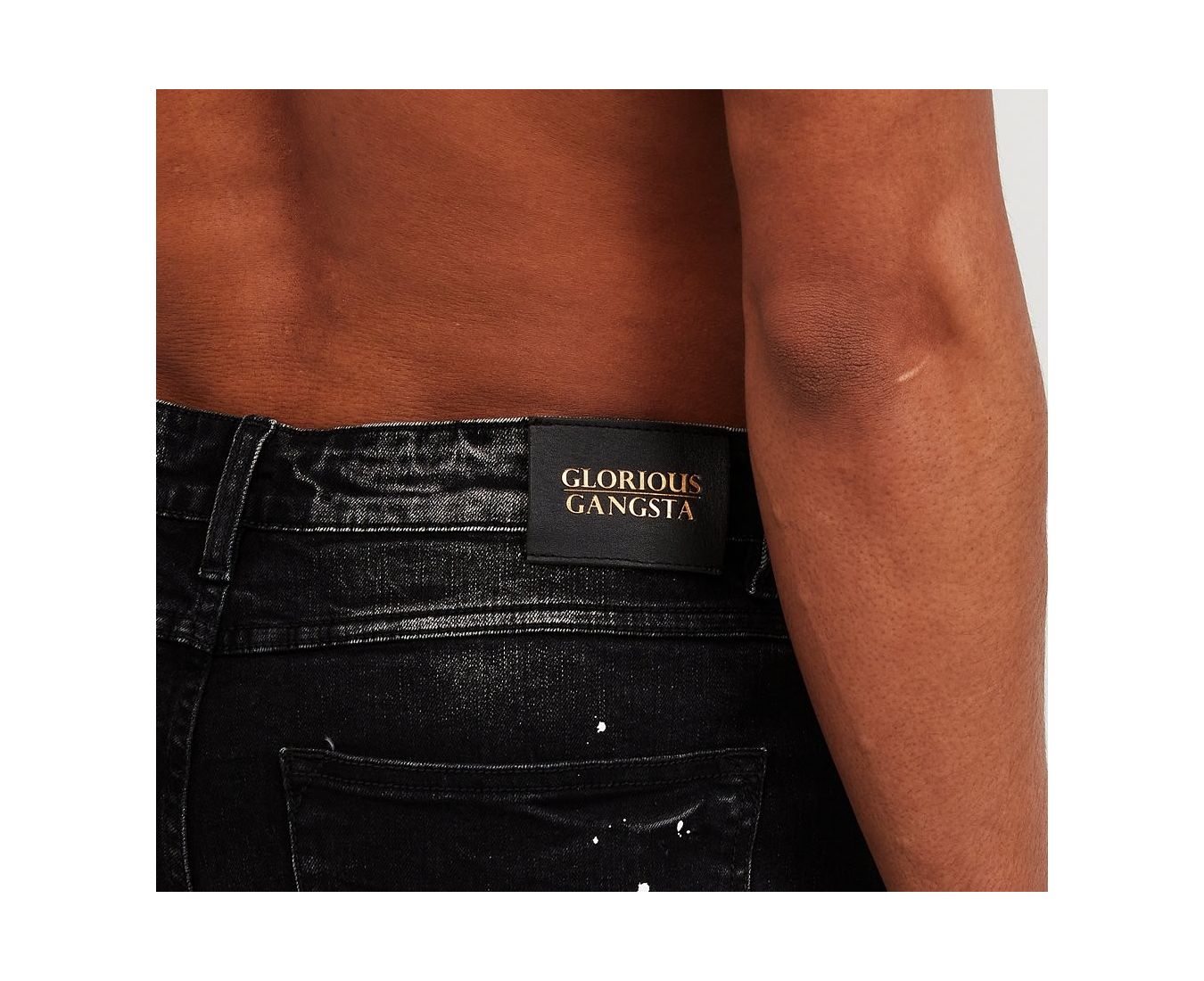 Glorious Gangsta Berlo Paint Splat Slim Jeans