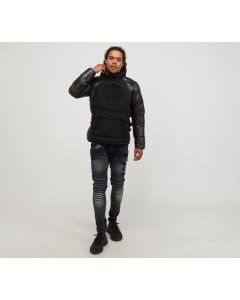 Glorious Gangsta Abrez Puffer Zip Jacket-BLACK
