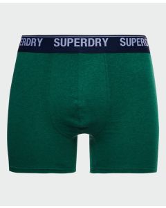 Superdry M3110342A Organic Cotton Boxer Triple Pack-GREEN