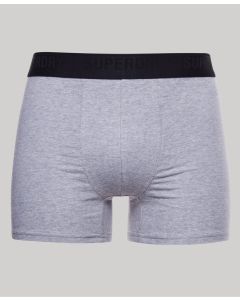 Superdry M3110342A Organic Cotton Boxer Triple Pack-BLKCHAGRY
