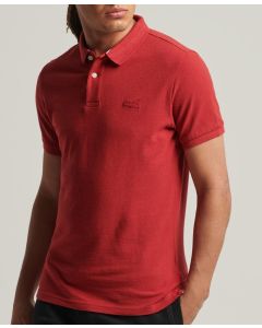 Superdry M1110343AOrganic Cotton Classic Pique Polo Shirt-RED