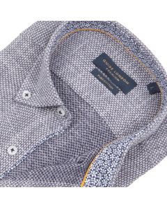 Guide London HS2721 SHORT SLEEVE TEXTURED WASHED COTTON SHIRT-NAVY