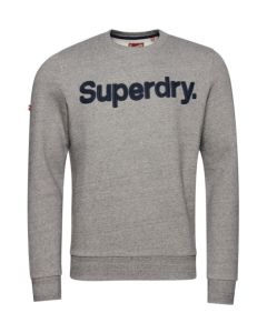 Superdry M2012499A Vintage Core Logo Classic Crew Sweatshirt-GREY