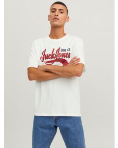 Jack & Jones JJElogo Crew Neck T-Shirt-CLOUD MARL