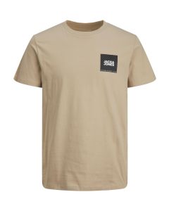 Jack & Jones JJERover Crew Neck T-Shirt-SAND