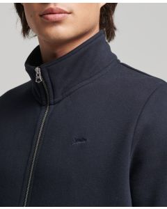 Superdry M2013117A Essential  Logo Embroidered Zip Track Top-NAVY