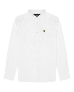 Lyle & Scott LW1302 Light Weight Oxford Shirt-WHITE