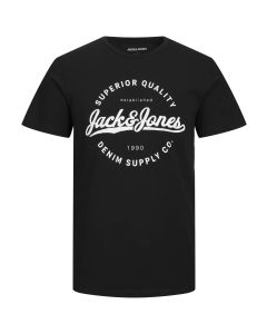 Jack & Jones JJStanli Crew Neck T-Shirt-BLACK
