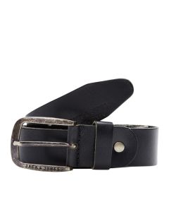 Jack & Jones JACPaul Leather Belt-BLACK